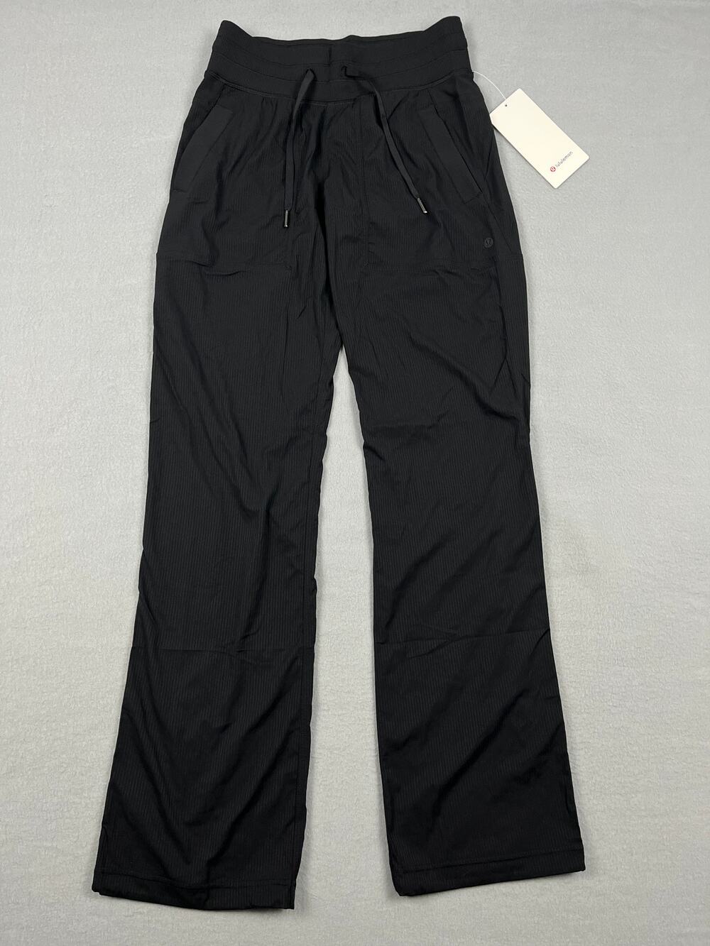 NWT Lululemon Dance Studio Mid-Rise Pant Regular Black Swift Fabric 4 Women's 4